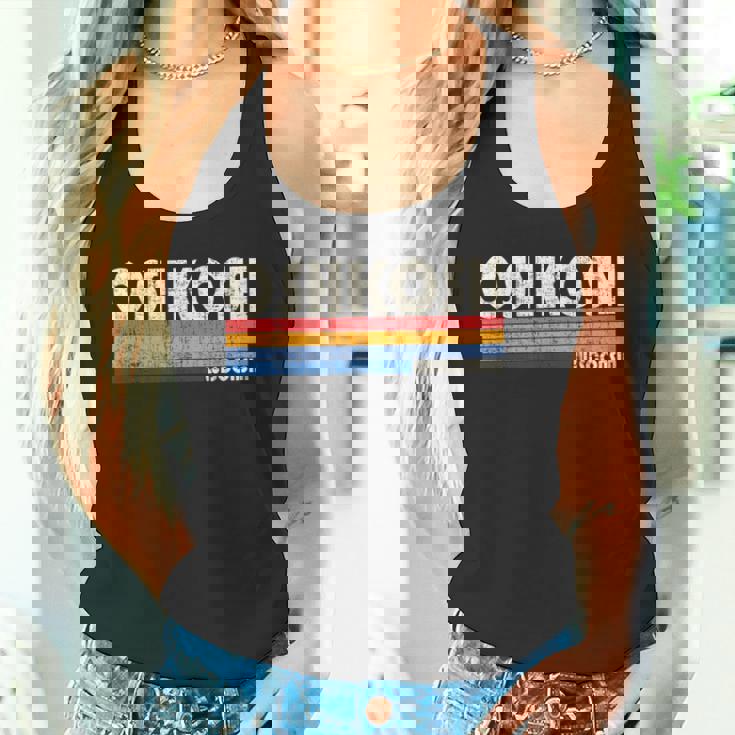 ヴィンテージ レトロ 70年代80年代スタイル オシュコシュの故郷、ウィスコンシン州 タンクトップ