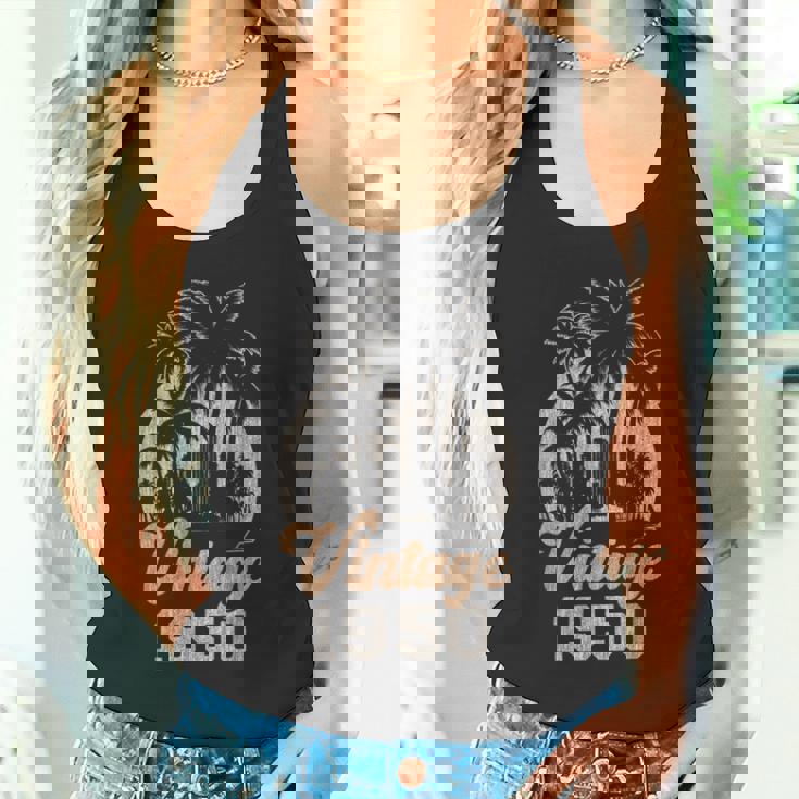 ヴィンテージ1950 パームツリー 75歳の誕生日 タンクトップ