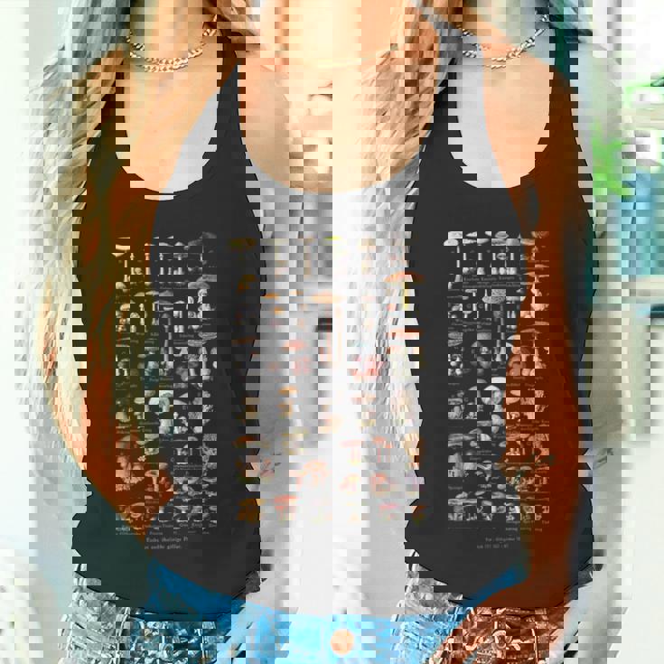 ヴィンテージキノコドイツ語の名前キノコ狩り タンクトップ