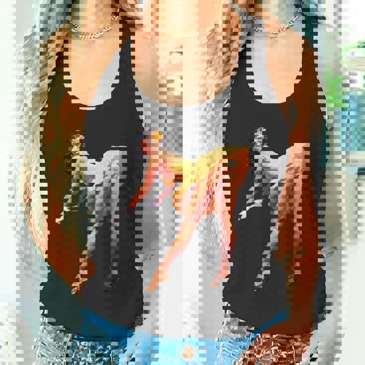 ヴィンテージピンナップガール、セクシードレス。メンズ、レディース。 タンクトップ