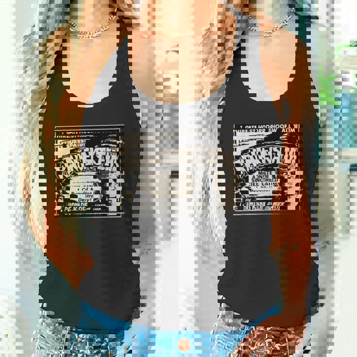 ヴィンテージホラー映画モンスター ハロウィン フランケンシュタインモンスター タンクトップ