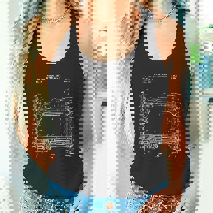 ヴィンテージミシンブループリントシャツ ニットキルティング タンクトップ