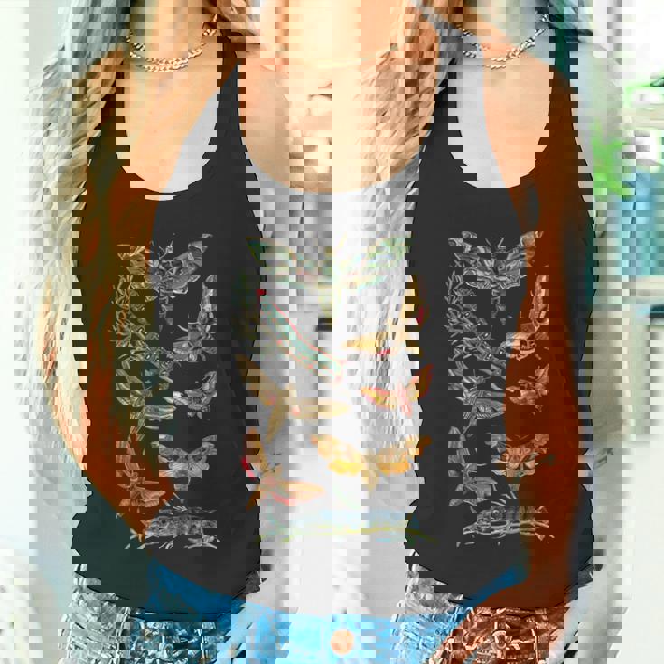 ヴィンテージ蛾 科学ギフト 昆虫 虫 イラスト タンクトップ