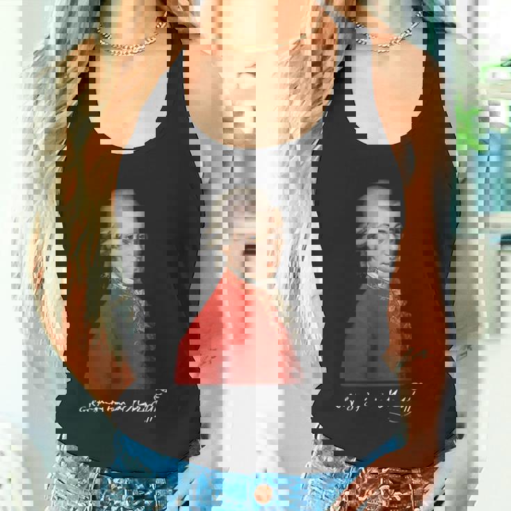 ヴォルフガング・アマデウス・モーツァルト 作曲家 シグネチャー クラシック音楽 タンクトップ