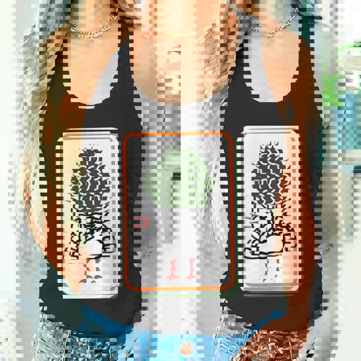 一索 麻雀 牌 おもしろ グッズ 服 面白いtシャツ 文字入り 面白い 文字 ネタ レトロ麻雀愛好家へ タンクトップ