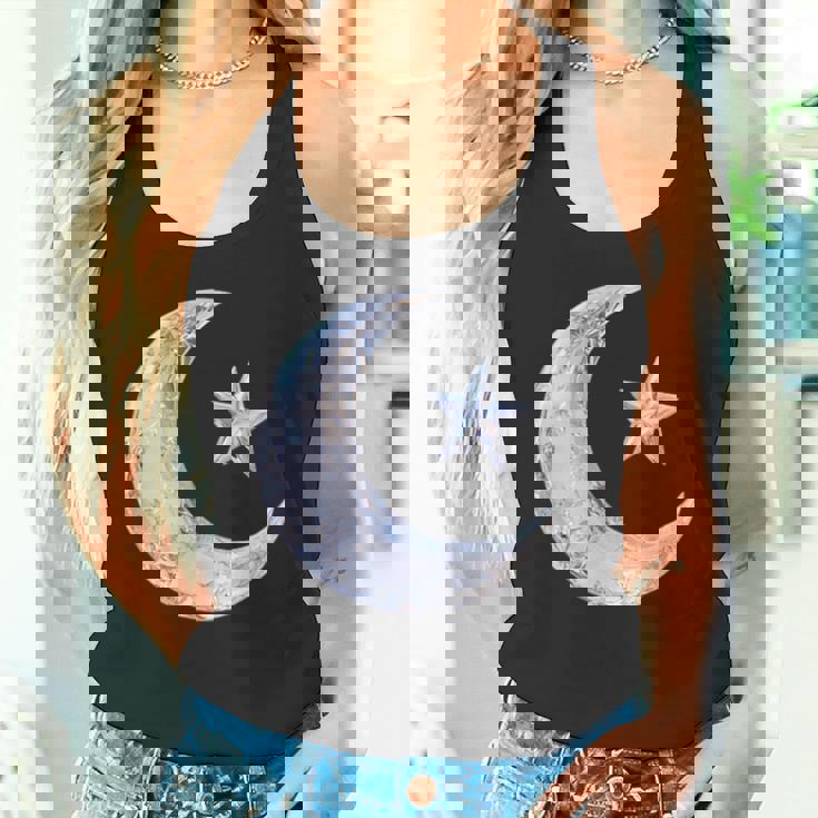 三日月と星 タンクトップ