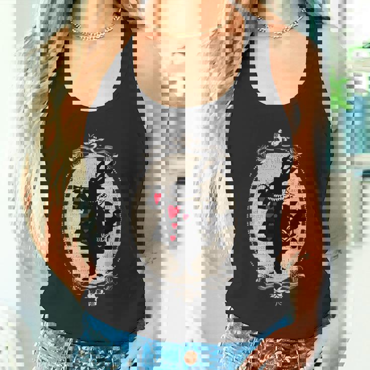 不思議の国のアリス ホワイトラビット ビンテージブック デザイン タンクトップ