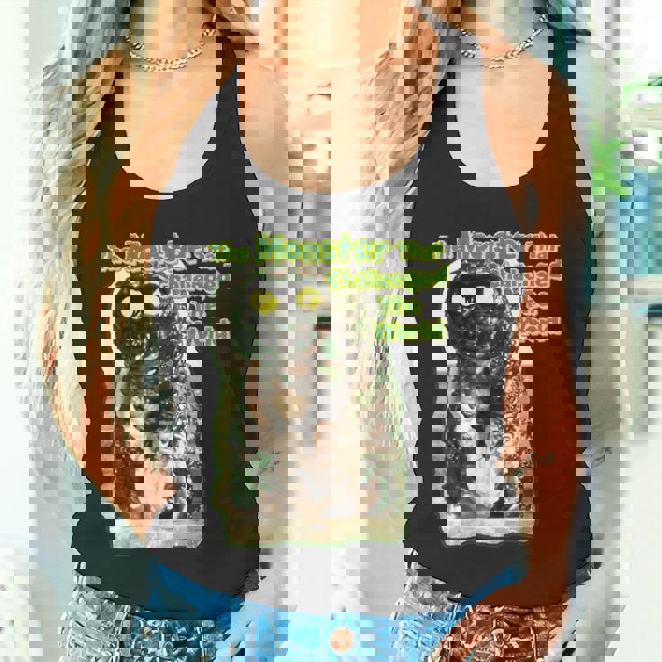 世界に挑んだヴィンテージクラシックホラーモンスター タンクトップ