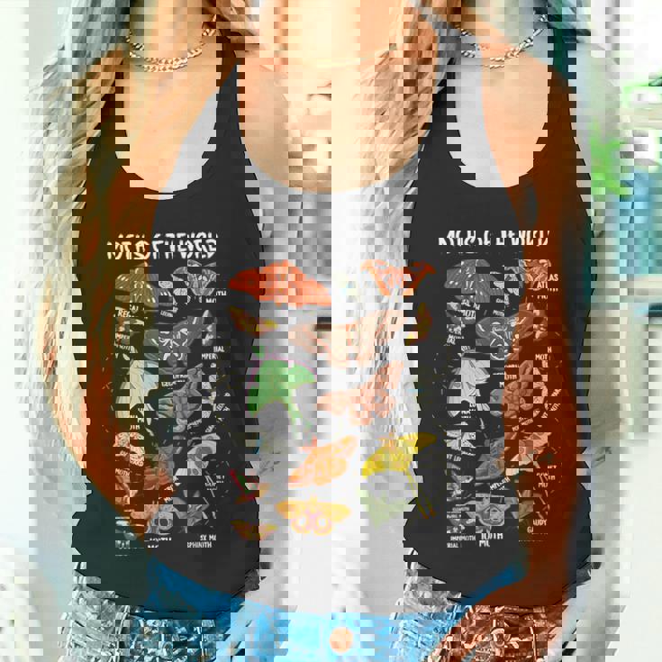 世界の蛾 昆虫昆虫 タンクトップ