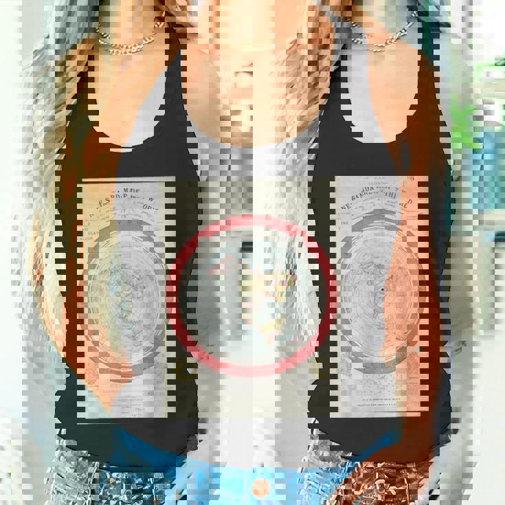 世界標準地図 フラットアースオリジナル タンクトップ