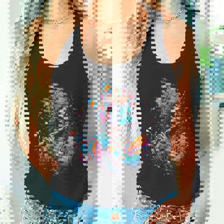 主シュリ クリシュナ ヒンドゥー教の神 主シュリ クリシュナ 恋人 信者 タンクトップ