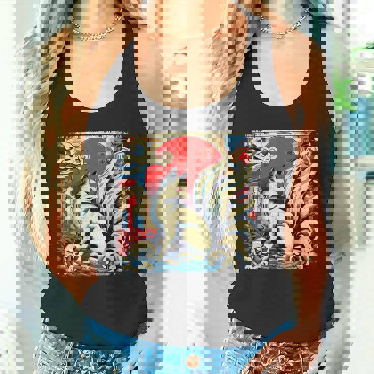 九尾狐 きつね タンクトップ