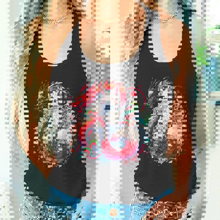 九尾狐 きつね竜 タンクトップ