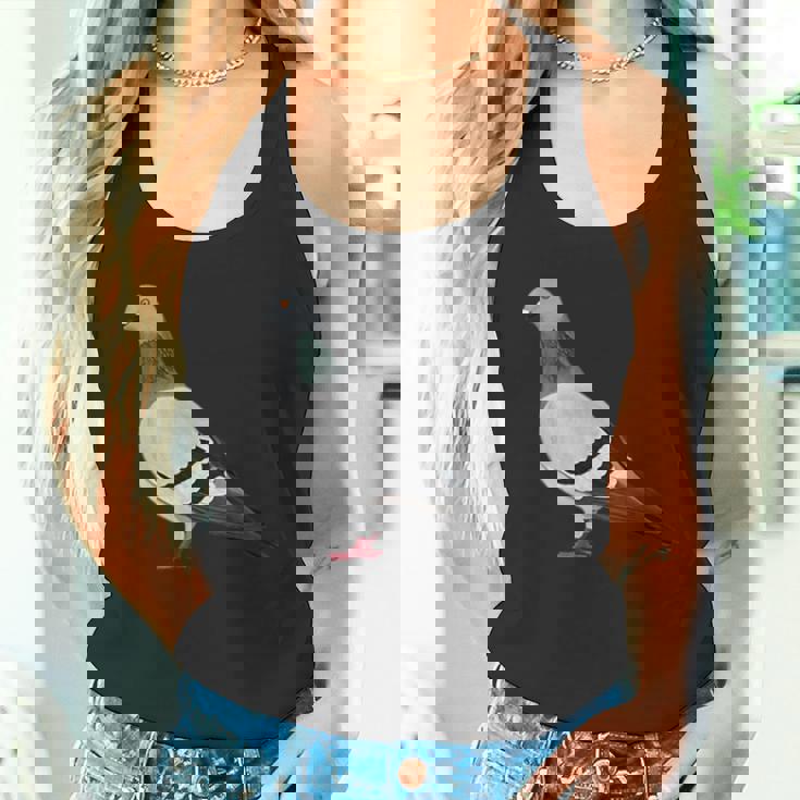 伝書鳩 鳥 動物 図 バードウォッチング 贈り物 鳥類学者 タンクトップ