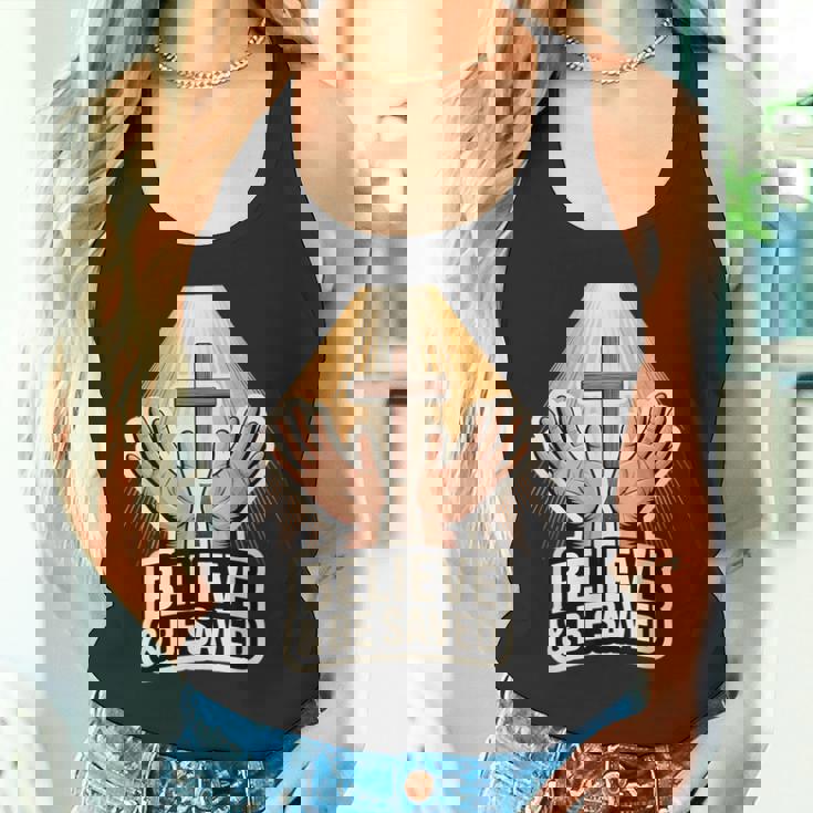 信じて救われる タンクトップ