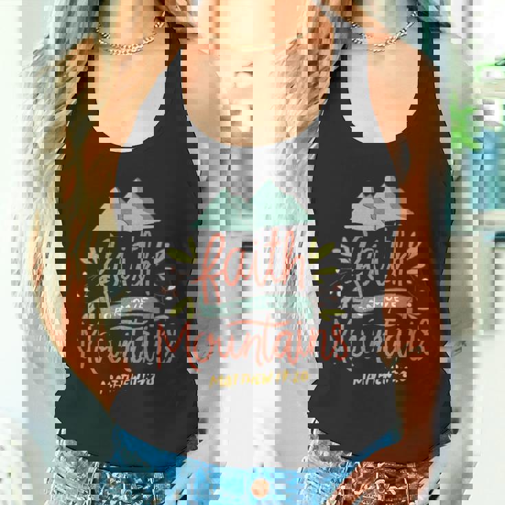 信仰 山を動かす 聖書教会 イエス・キリスト タンクトップ