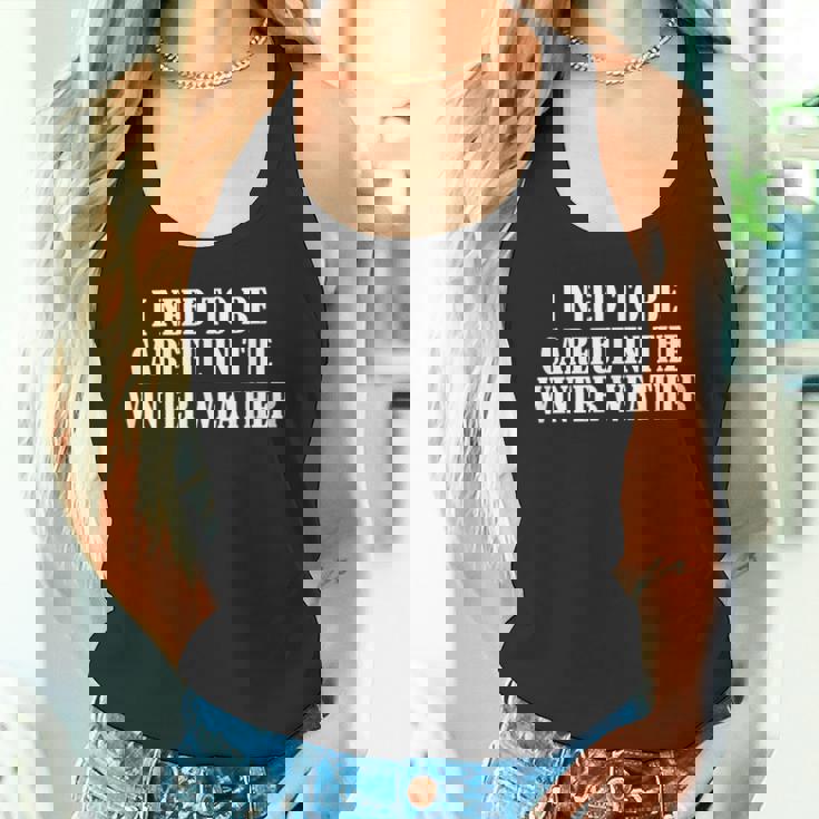 冬の天気には気を付ける必要がある タンクトップ