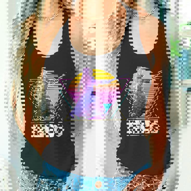 剣道 日本武道 レトロ ヴィンテージ ヴェイパーウェーブ 90年代 タンクトップ