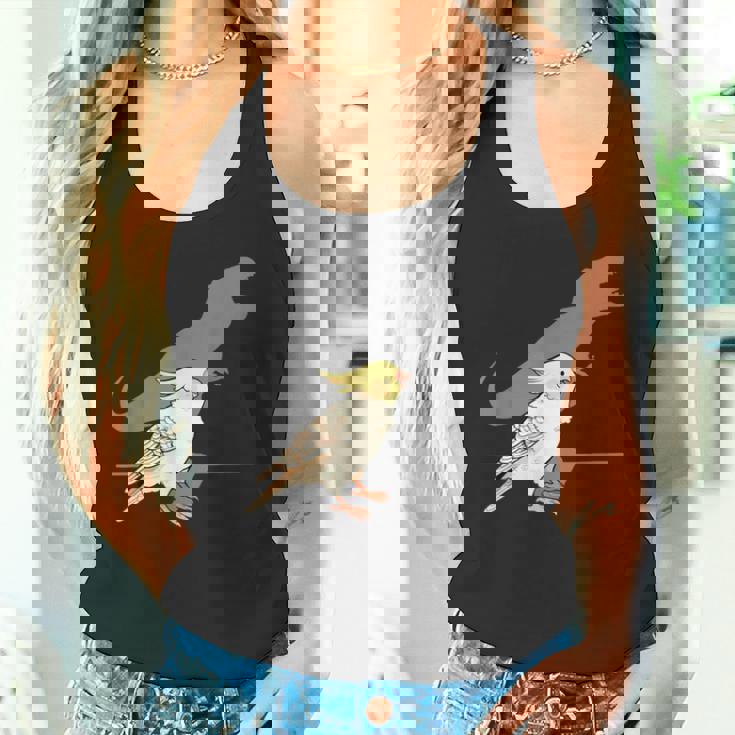 叫ぶオカメインコ オカメインコ好き かわいい 鳥ジョーク 鳥好き インコの飼い主 いんこの飼い主 インコ タンクトップ