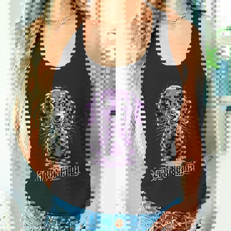 可愛くてごめん。ダックスフンドデザイン タンクトップ