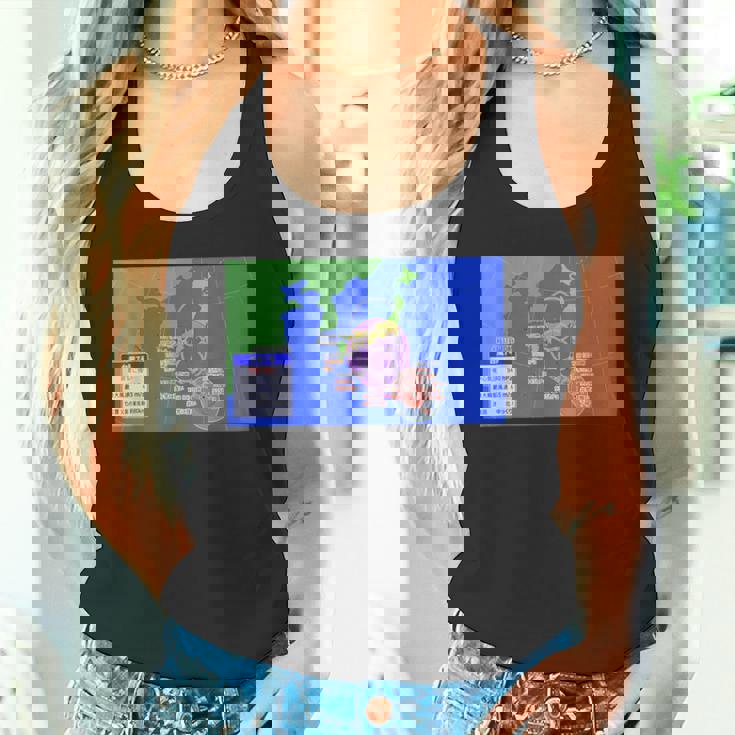 台風情報デザイン タンクトップ