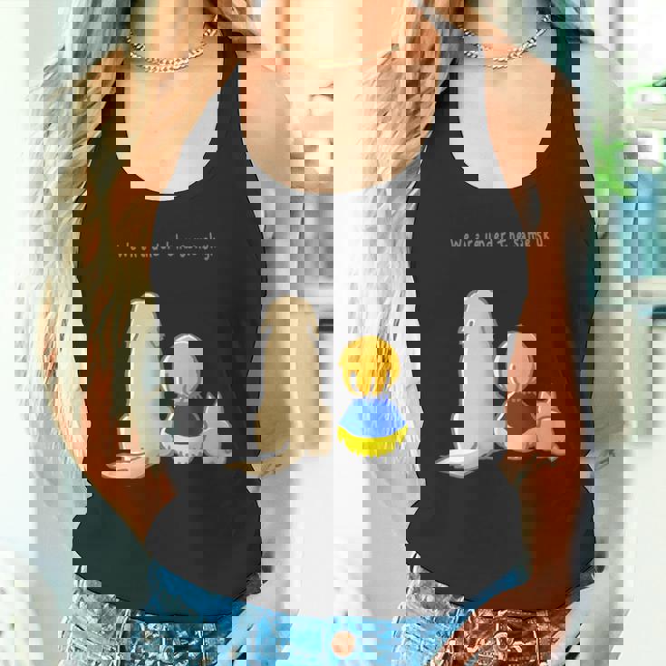 同じ空の下 ウクライナ 反戦 平和 希望 仲間 家族 犬 猫 メンズ レディース キッズ タンクトップ