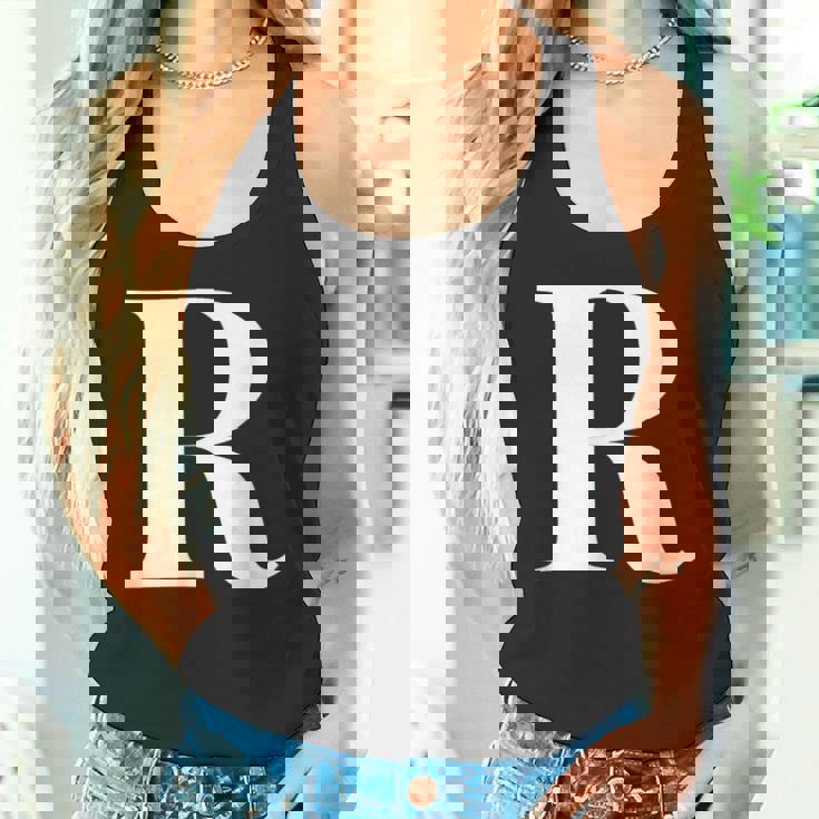 名前入り アルファベット イニシャル文字 R ギフト タンクトップ