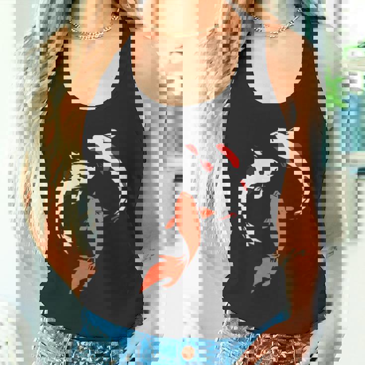 国産鯉 庭 池 魚 タンクトップ