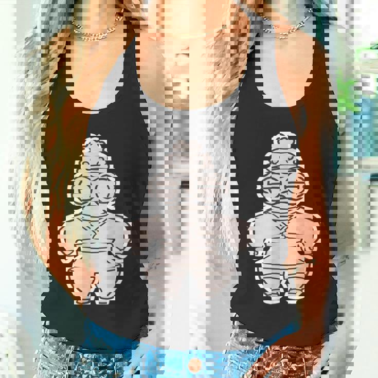 土偶 どぐう【ゆるフレンズ】遮光器土偶 歴史土器 イラスト タンクトップ