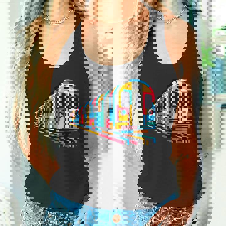 地下鉄 列車 地下鉄 機関車 鉄道愛好家 タンクトップ