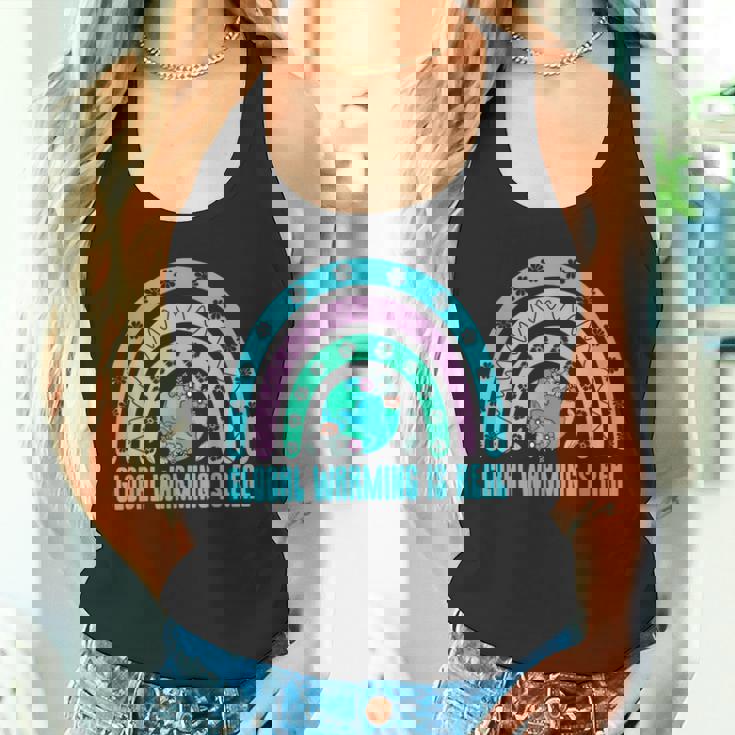 地球温暖化は本当の木の生態系と森の生態系 タンクトップ