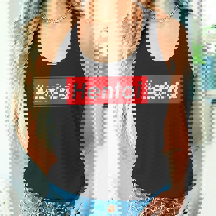 変態レッドボックスロゴ タンクトップ