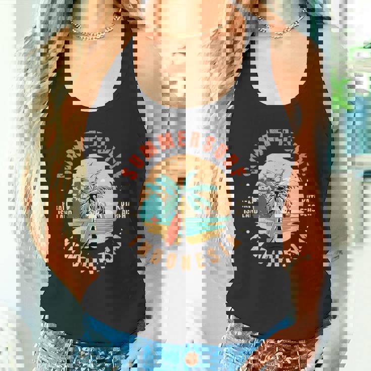 夏のサーフ、バリ島、クタビーチ、インドネシア旅行 タンクトップ