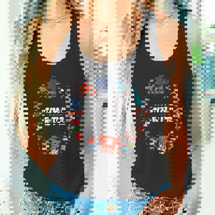 夏まつり かき氷 金魚 うちわ はっぴ りんごあめ 提灯 風鈴 ヨーヨー タンクトップ