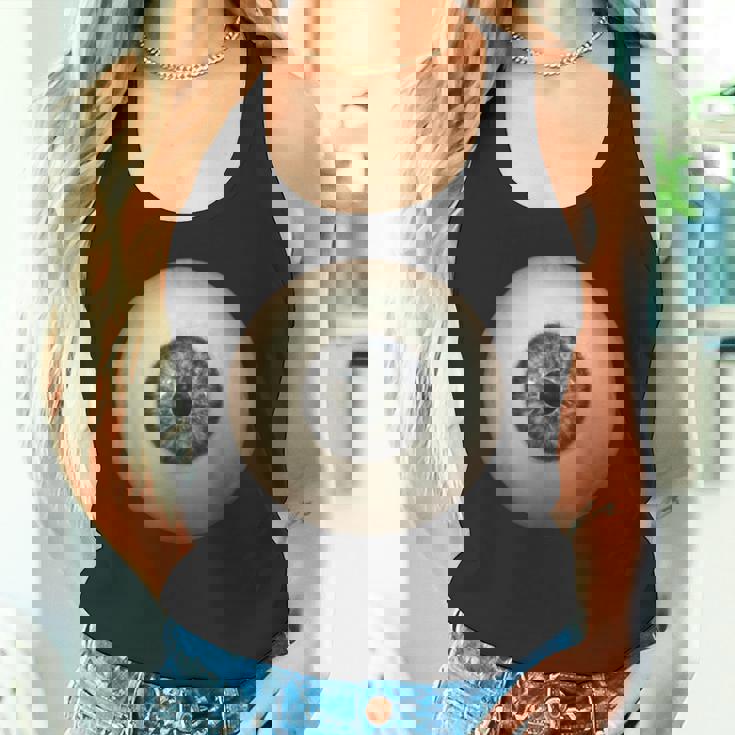 大きなグレー 目玉 不気味 面白い レイジー イージー ハロウィン コスチューム タンクトップ