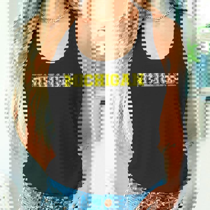 大学スタイル ミシガン スポーツギフト タンクトップ