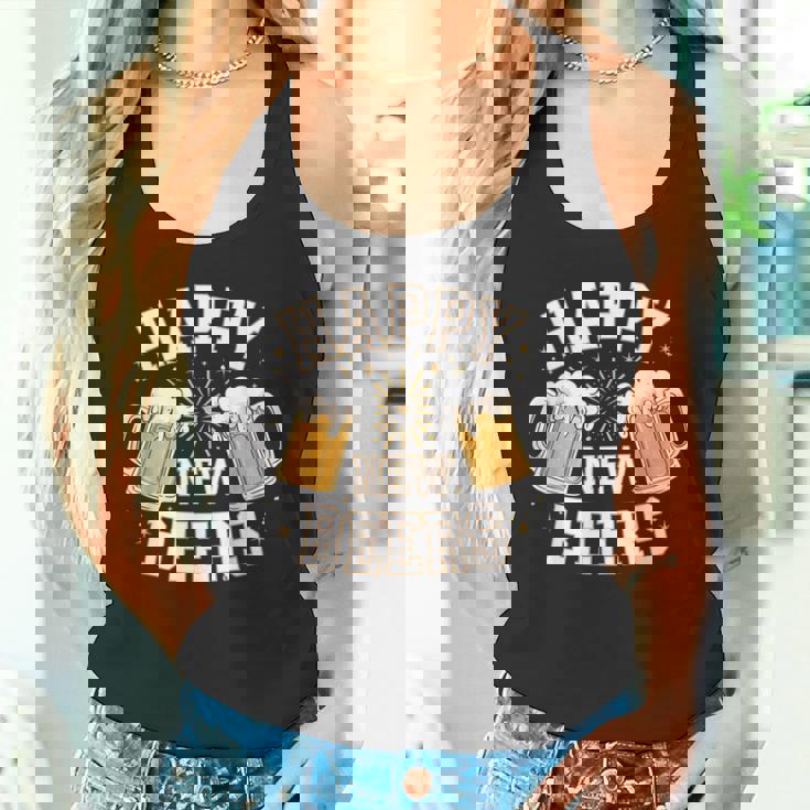 大晦日パーティー ハッピーニュービール おもしろビール愛好家ギフト タンクトップ