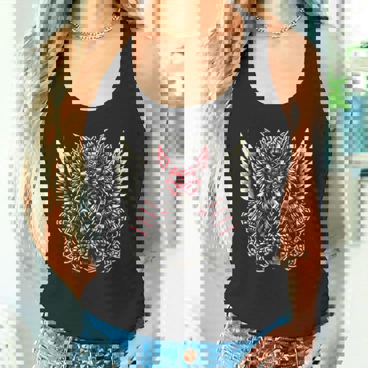 天狗のデザイン タンクトップ