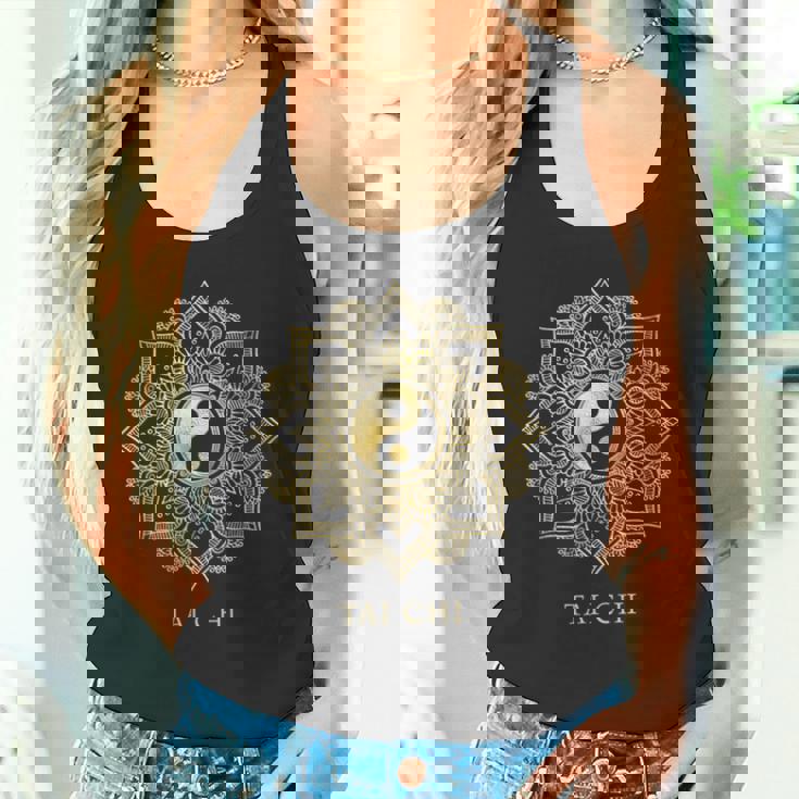 太極拳ゴールデンマンダラ タンクトップ