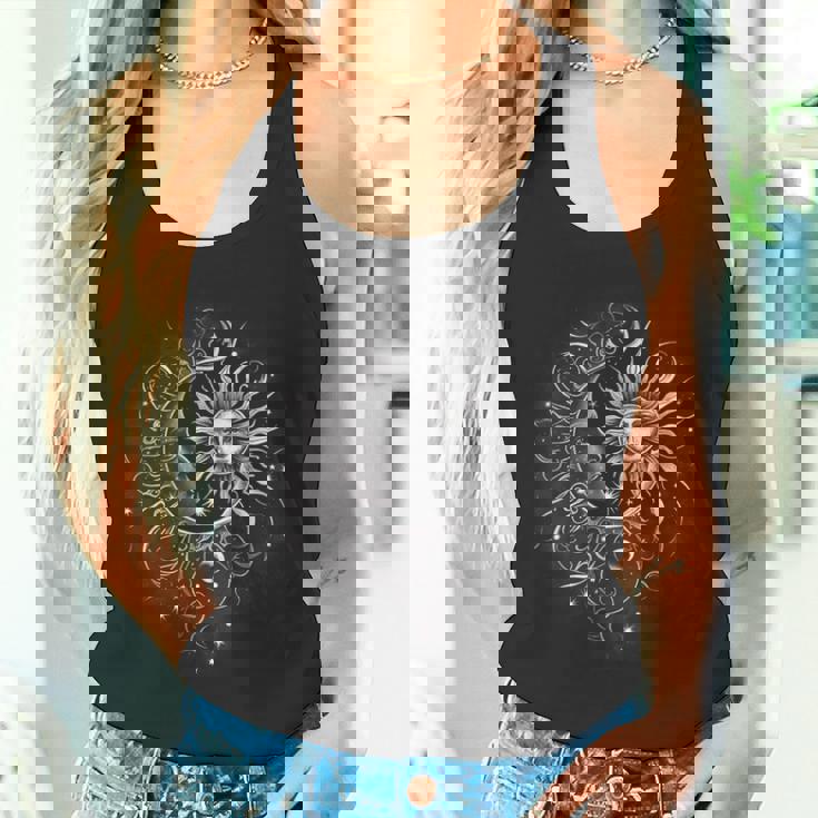 太陽と月 グラフィックtシャツ メンズ レディース ボーイズ ガールズ タンクトップ