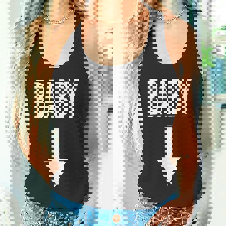 妊娠発表サプライズママとパパシャツ タンクトップ