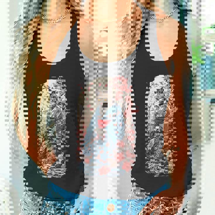 妖怪猫 着物美桜風 タンクトップ