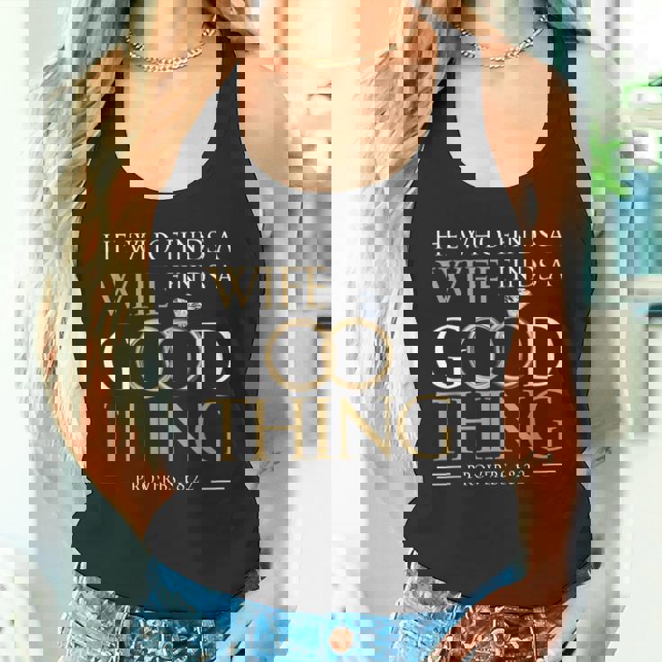 妻を見つけた彼は、良いことを見つける 夫のことわざ 18 22 タンクトップ