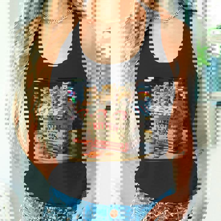 子猫 ナゲッツ 面白い 猫好き しゃれ タンクトップ