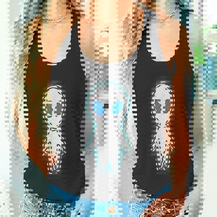 宇宙人 エイリアン『セルフィー』グレイ【ゆるフレンズ】かわいい イラスト 面白い タンクトップ