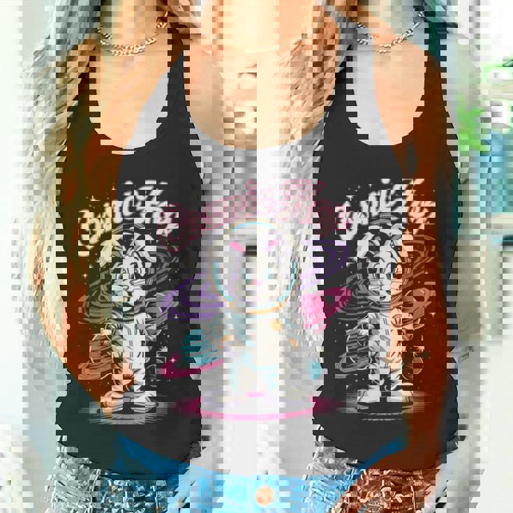 宇宙飛行士うさぎ 宇宙うさぎ タンクトップ