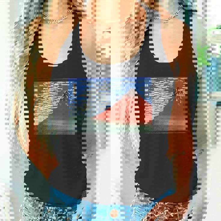 富士 晴天の山 葛飾北斎 タンクトップ