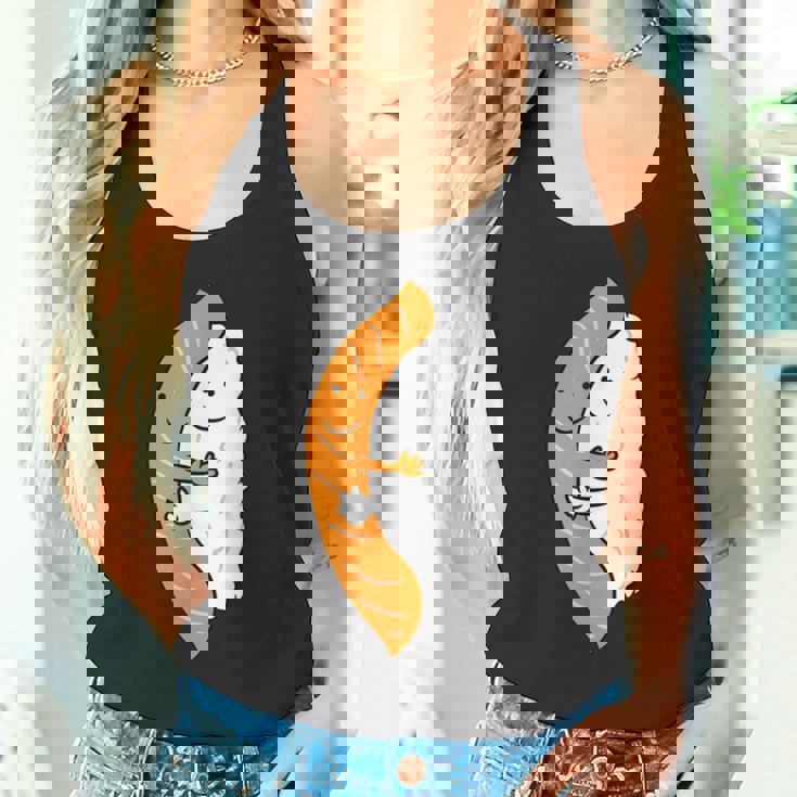 寿司ハギング サーモン キュート 和寿司 タンクトップ