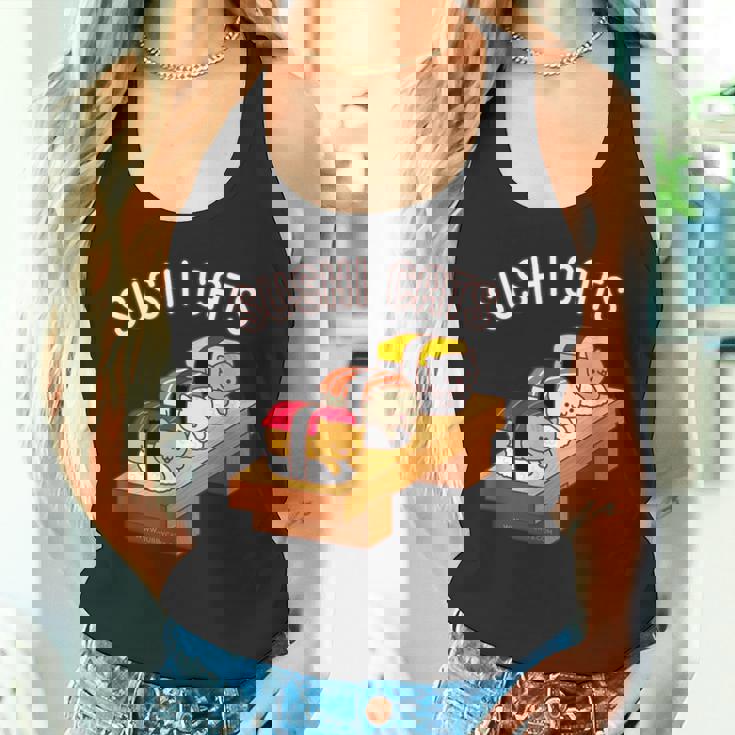 寿司猫 まぐろ 酒たまご タンクトップ