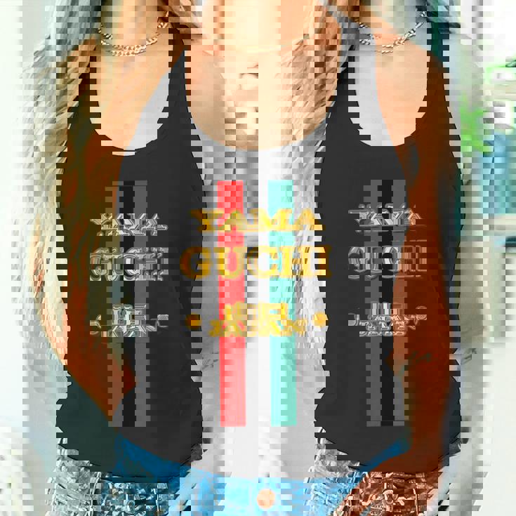 山口 Yamaguchi《フェイクゴールド 金 ロゴ》ブランド パロディ【47都道府県】プレゼント お土産 面白い タンクトップ